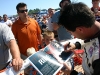 Mike autographing his bio